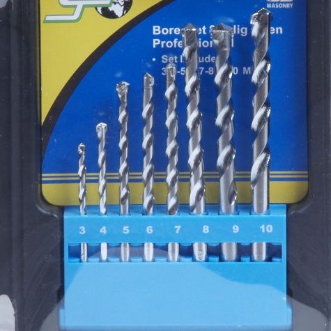 Borenset 8 delig steen Pro-Line Blister*